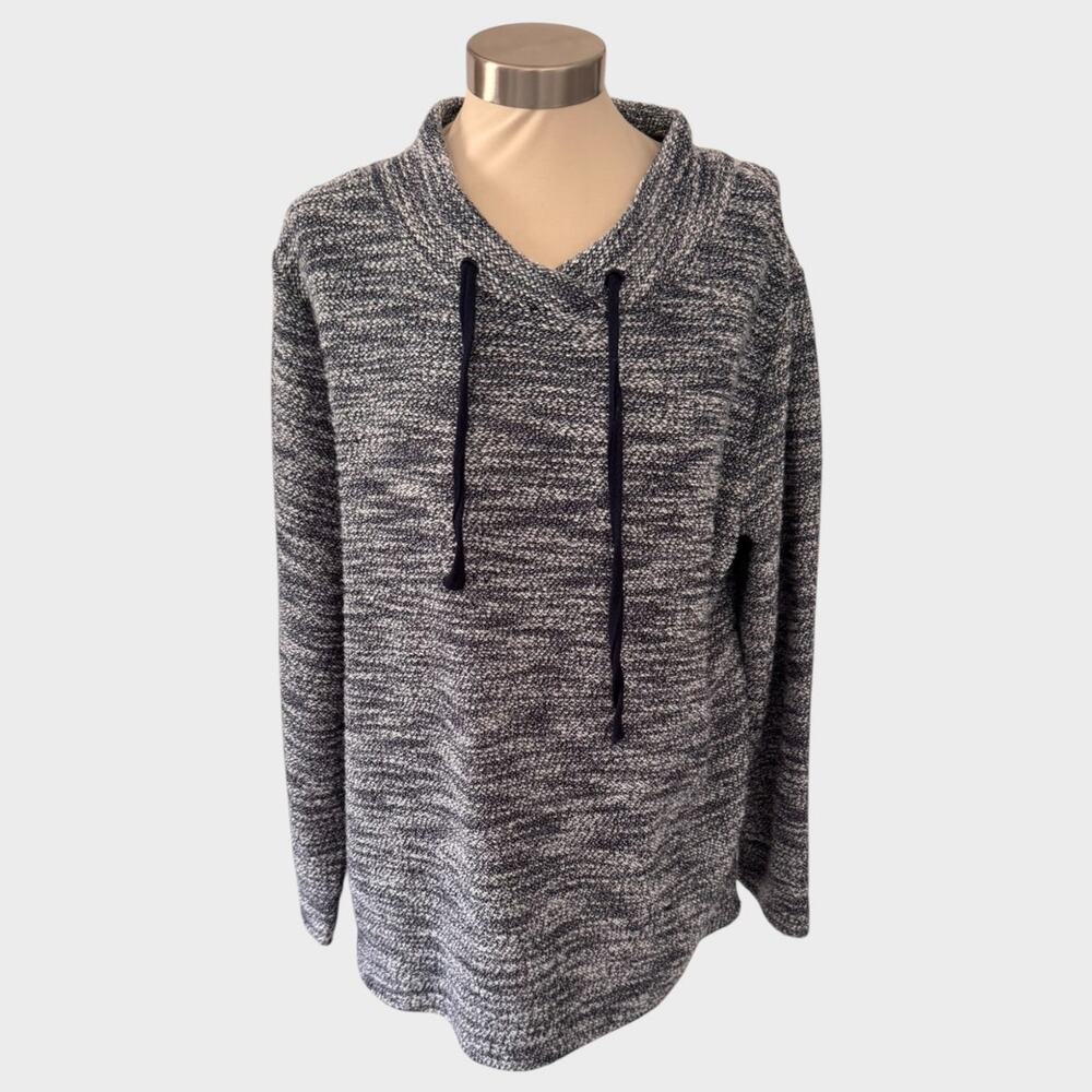 LOFT Outlet Lounge XL Pullover Gray Black Heather